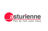 Logo Asturienne : Expert en Toiture - Pas de Toit Sans Nous Logo Asturienne en rouge et noir, avec un cercle rouge partiel à gauche et le slogan 'Pas de toit sans nous' sous le nom.
